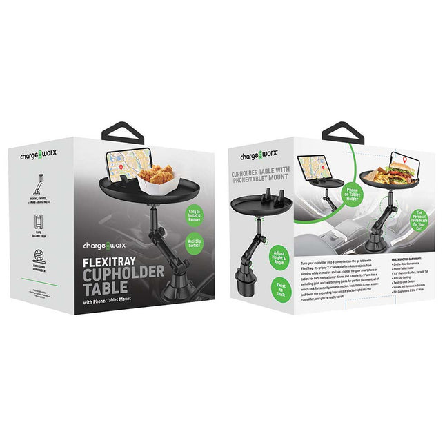 FOOD TRAY CAR CUPHOLDER