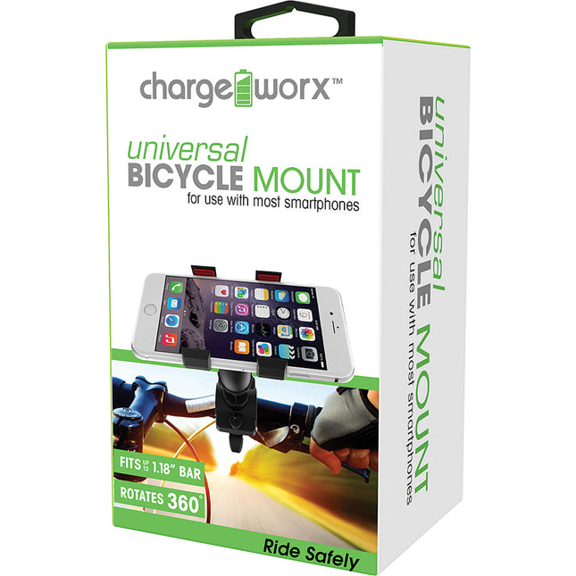 Bicycle Mount with grip clip for use with most smartphones