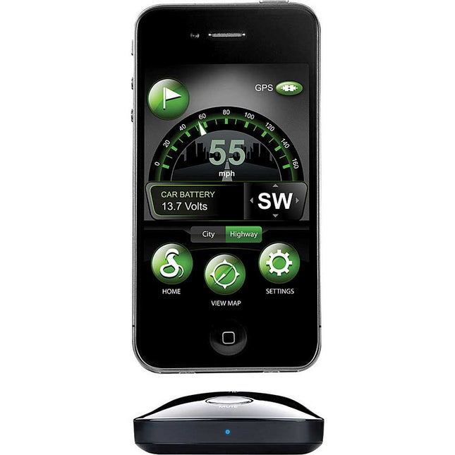 iRAD500 Radar/Laser Detector For iPhone/Android Plus Mount