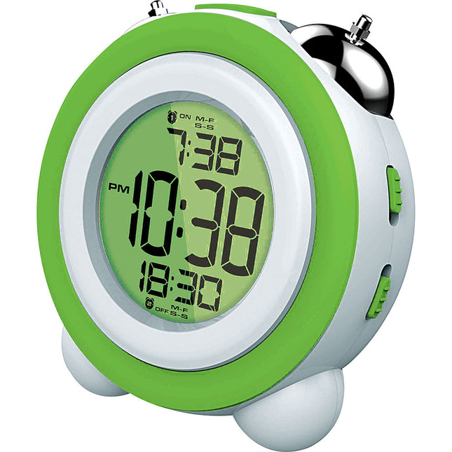 Talking Alarm Clock w/Led Projector, Green