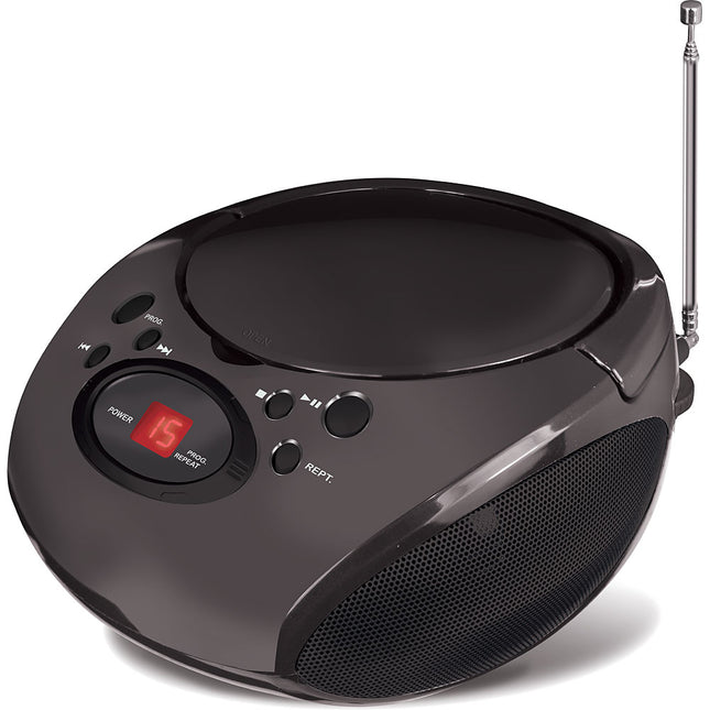 MP3/CD Portable Boombox, Black
