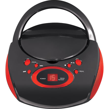 MP3/CD Portable Boombox, Red