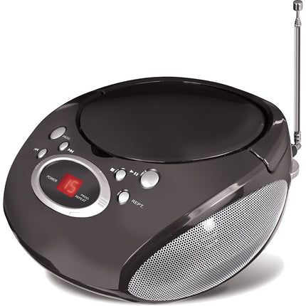 MP3/CD Portable Boombox, Siver