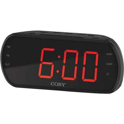 Big Digit FM Alarm Clock Radio, Black