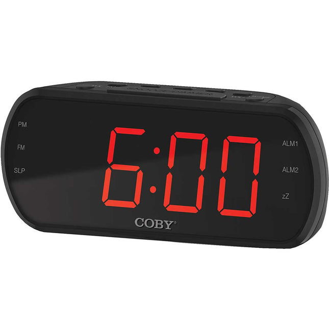 Big Digit FM Alarm Clock Radio, Black
