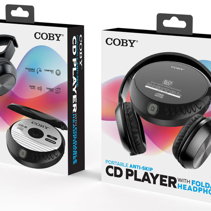 Anti-Skip Portable CD Player with Headphones