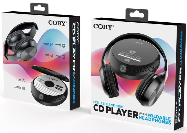 Anti-Skip Portable CD Player with Headphones