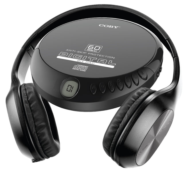 Anti-Skip Portable CD Player with Headphones