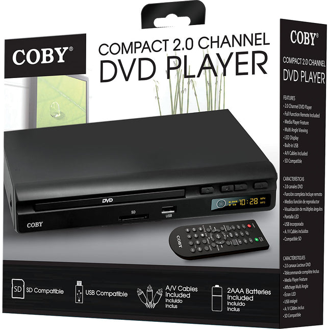 2.0 Channel DVD Player w/USB Input