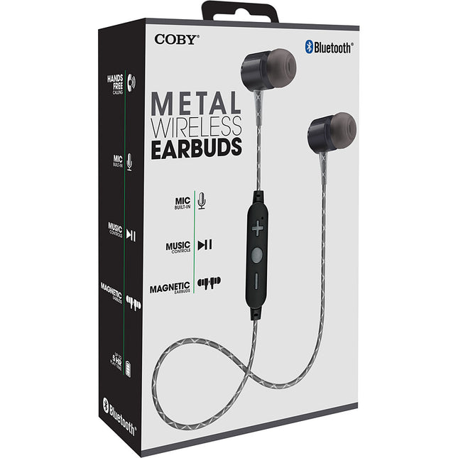 Metal Wireless Earbuds, Grey