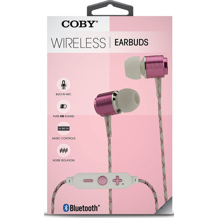 Metal Wireless Earbuds, Rose Gold