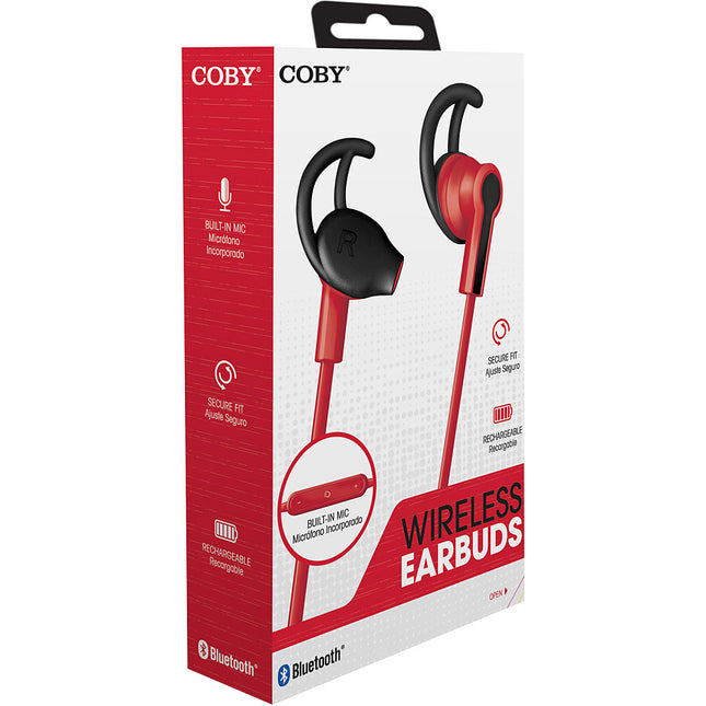 Wireless Bluetooth® Earbuds, Red