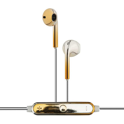 Color Chrome Bluetooth Earbuds, Gold/Silver