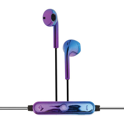 Color Chrome Bluetooth Earbuds, Purple/Red
