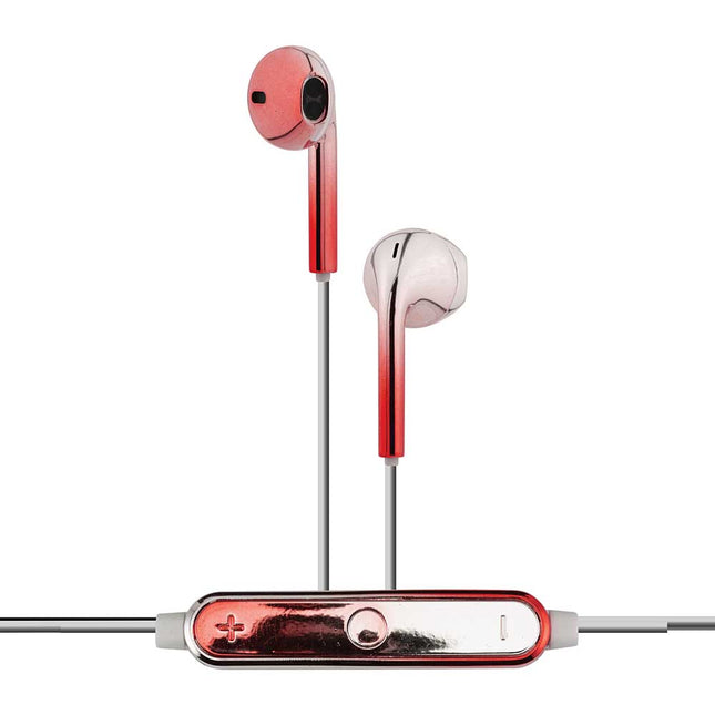 Color Chrome Bluetooth Earbuds, Rose Gold/Silver