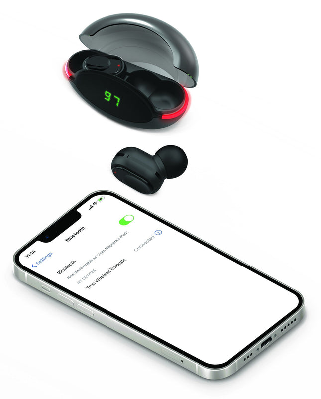 True Wireless Earbuds with LED Ring