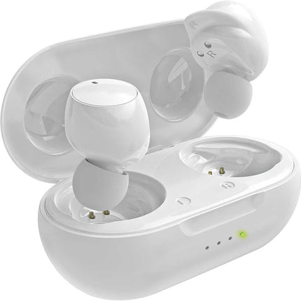 True Wireless Earbuds with Secure-Fit Sports Tips, White