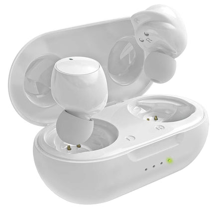 True Wireless Earbuds with Secure-Fit Sports Tips, White