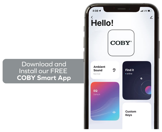 Active Noise Canceling True Wireless Earbuds, Black