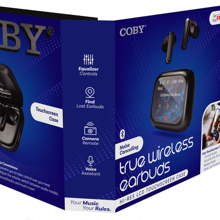 True Wireless Earbuds With Smart Display Case