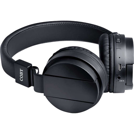 Flex Folding Bluetooth Stereo Headphones, Black