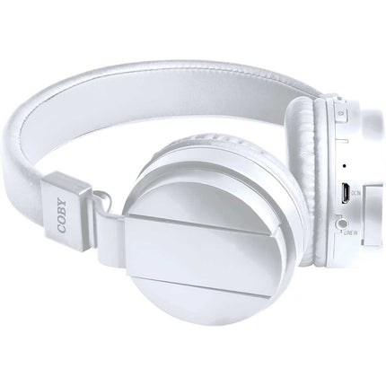 Flex Folding Bluetooth Stereo Headphones, White