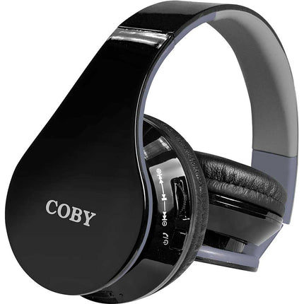 Contour Folding Bluetooth Stereo Headphones, Black