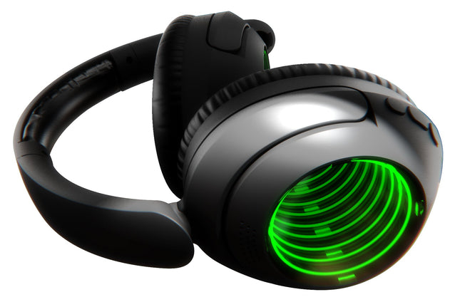 Wireless LED Headphones with Infinity Mirror Effect