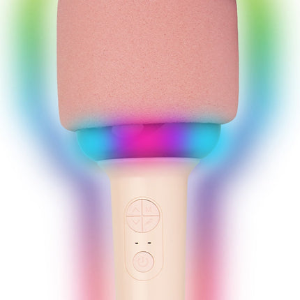 Wireless Karaoke Microphone with LED Ring
