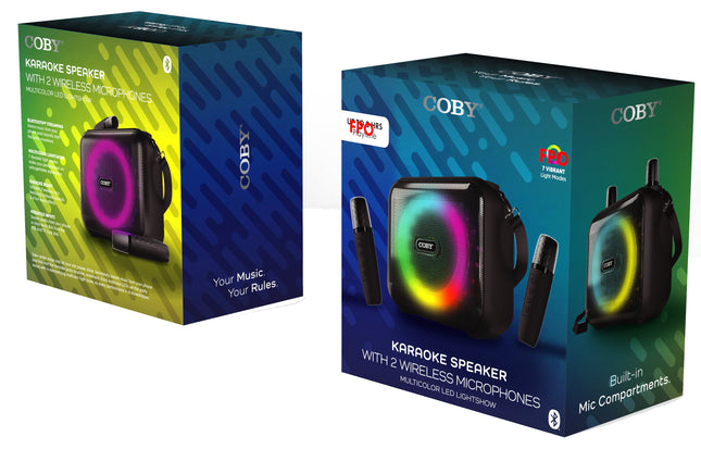 Pop Star Duo Wireless Karaoke Set with Microphones