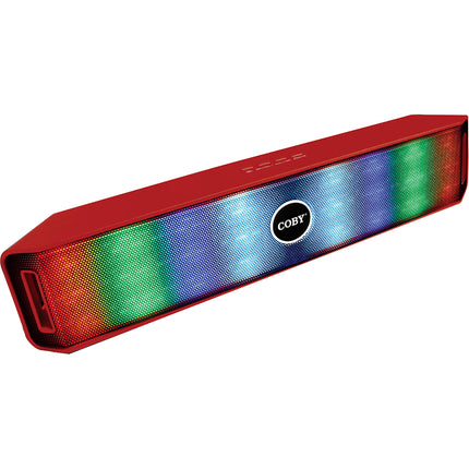 Light Up Ultra-Slim Bluetooth® Stereo Speaker, Red