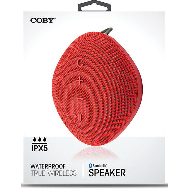 Waterproof True Wireless Portable Speaker, Red