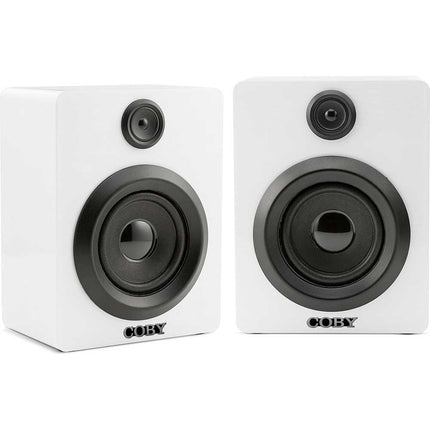 Bluetooth Studio Speakers with True Wireless Technology, White