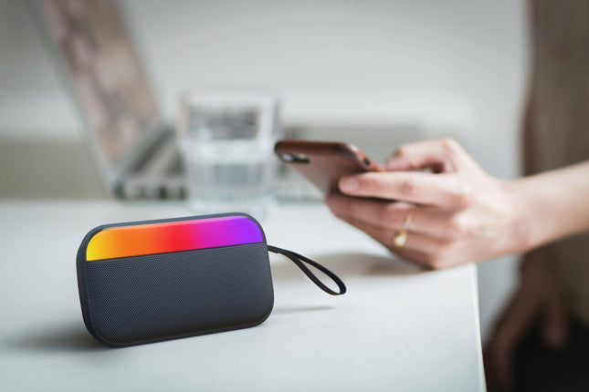 Travel Tone Ultra-Slim Portable LED Speaker