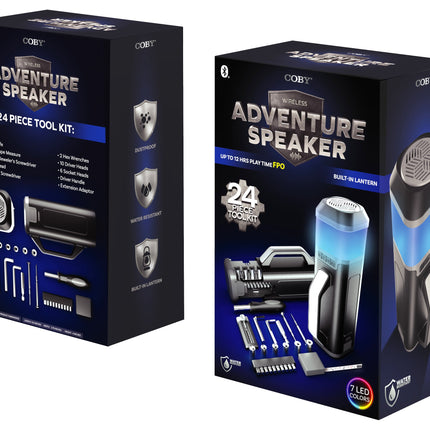 Wireless Adventure Speaker with Built-In Flashlight
