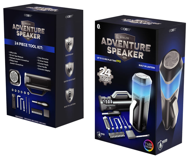 Wireless Adventure Speaker with Built-In Flashlight