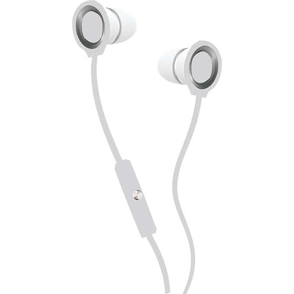 CVE-102-WHT Tangle Free Stereo Earbuds, White