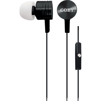CVE-106-BLK Metallic Stereo Eatbuds, Black
