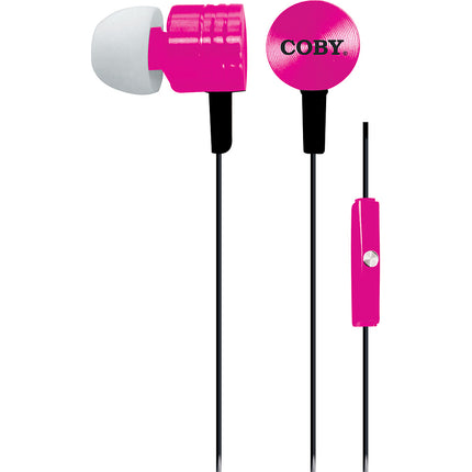 CVE-106-PNK Metallic Stereo Eatbuds, Pink