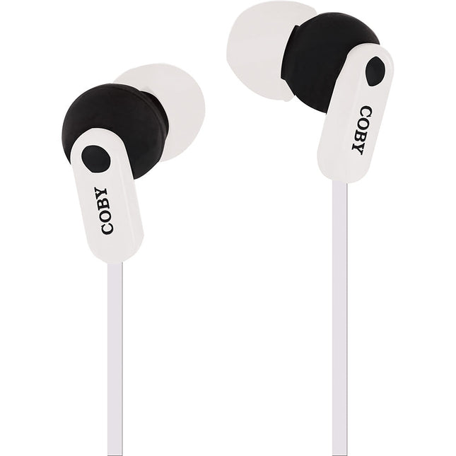 CVE-108-BLU Tangle Free Splash Stereo Earbuds