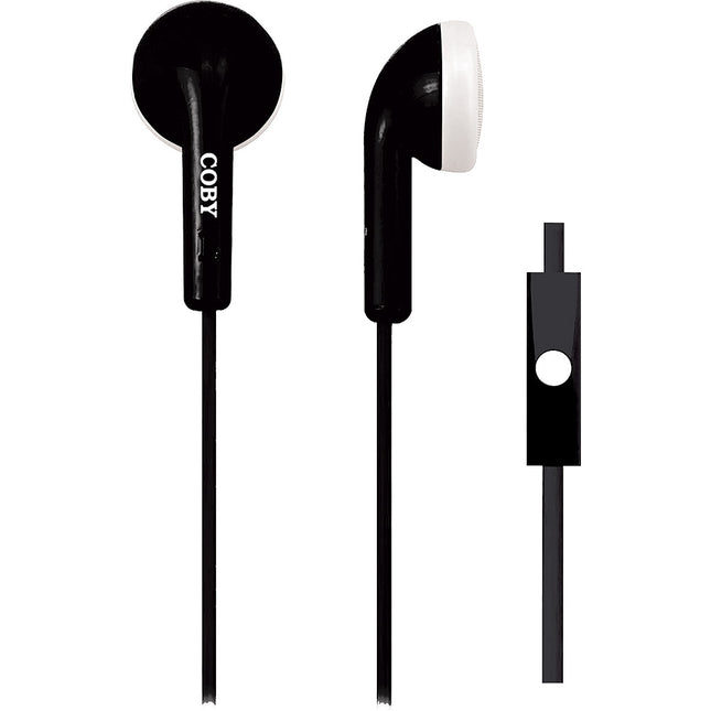 CVE-109-BLK Earbuds w/Mic, Black