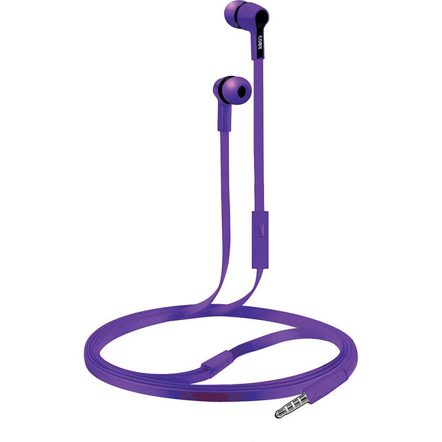 Earbuds w/Mic, Purple