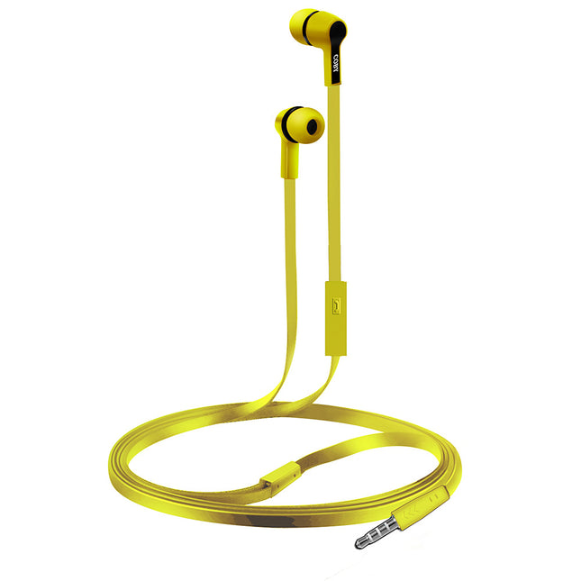 Earbuds w/Mic, Yellow