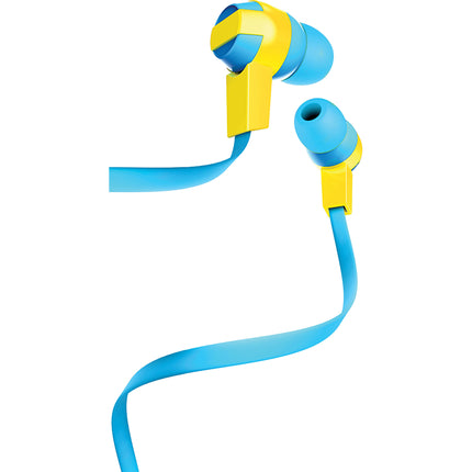 Tangle-Free Stereo Earbuds, Yellow