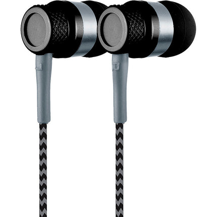 Jammerz Metal Stereo Earbuds, Black