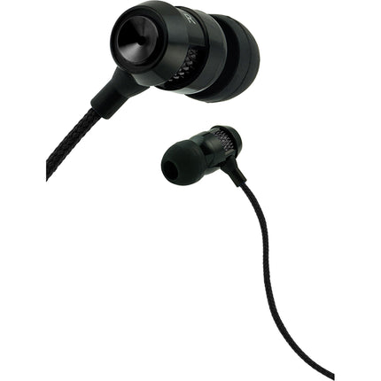 Matrix  Tangle Free Cable Metal Stereo Earbuds w/Mic
