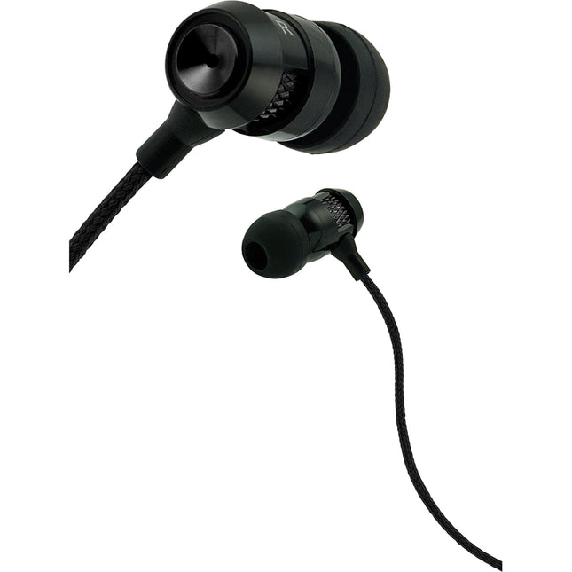 Matrix  Tangle Free Cable Metal Stereo Earbuds w/Mic