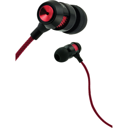 Matrix  Tangle Free Cable Metal Stereo Earbuds w/Mic