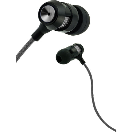 Matrix  Tangle Free Cable Metal Stereo Earbuds w/Mic