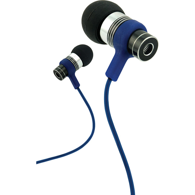Fusion  Tangle Free Cable Metal Stereo Earbuds w/Mic